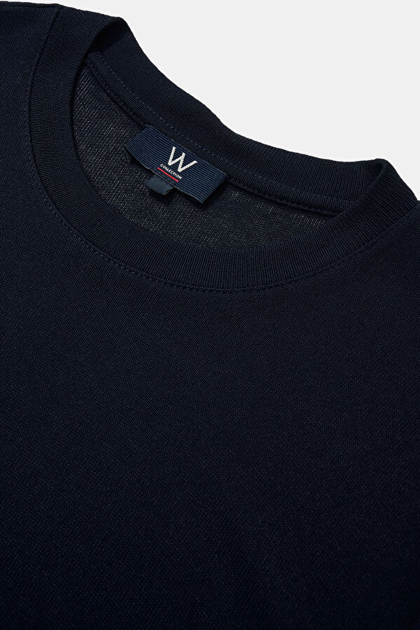 LACİVERT BİSİKLET YAKA T-SHIRT 3