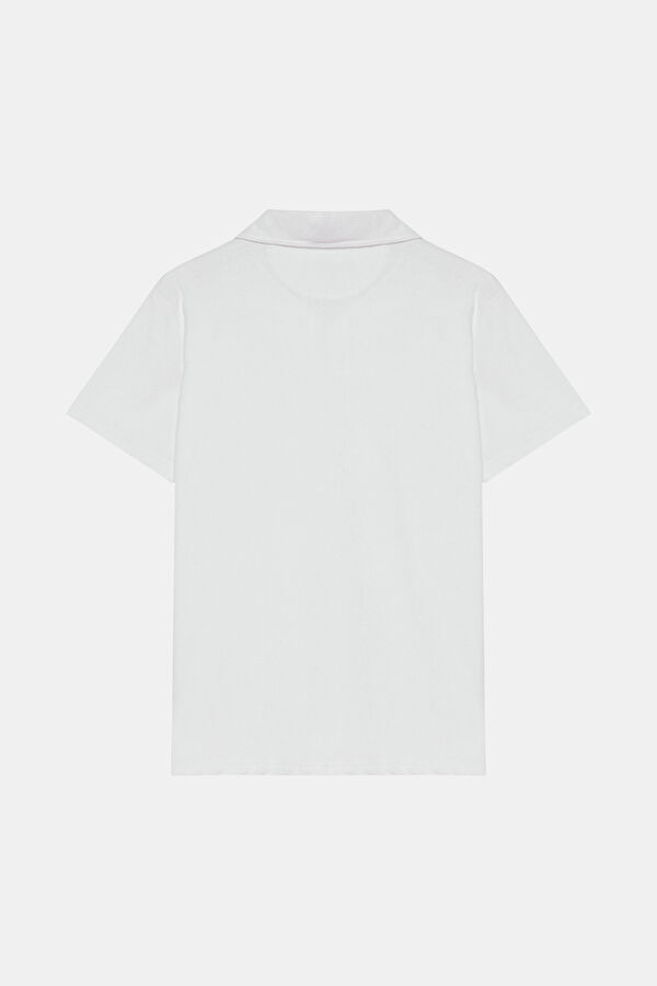 BEYAZ POLO YAKA T-SHIRT 2