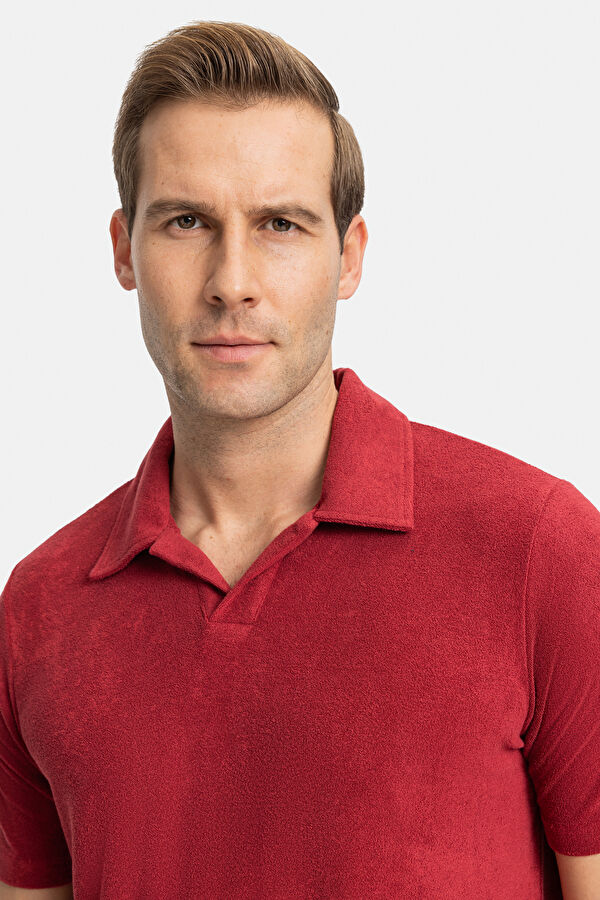 KIRMIZI POLO YAKA T-SHIRT 2