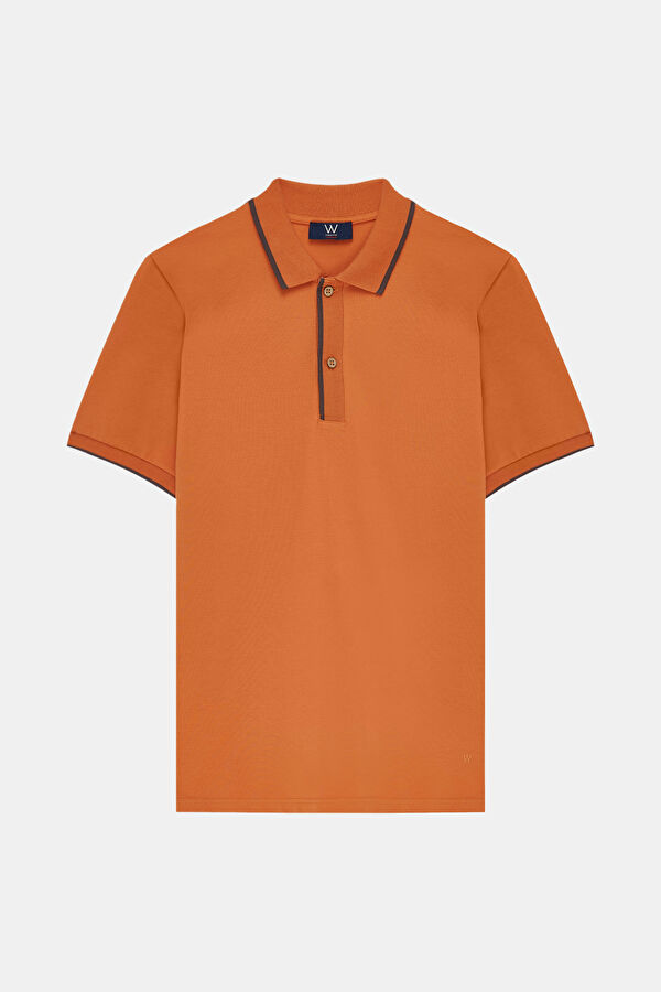 TURUNCU POLO YAKA T-SHIRT
