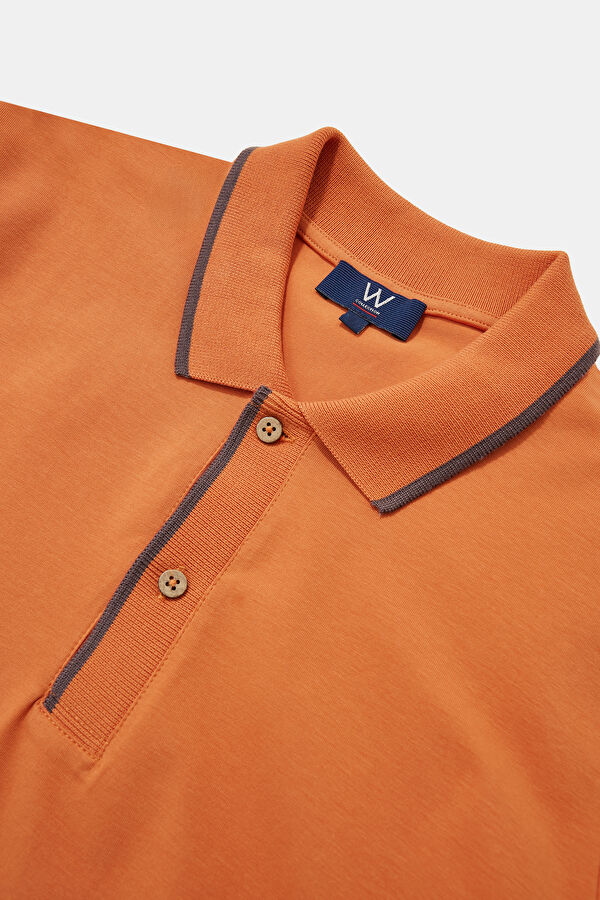 TURUNCU POLO YAKA T-SHIRT 3