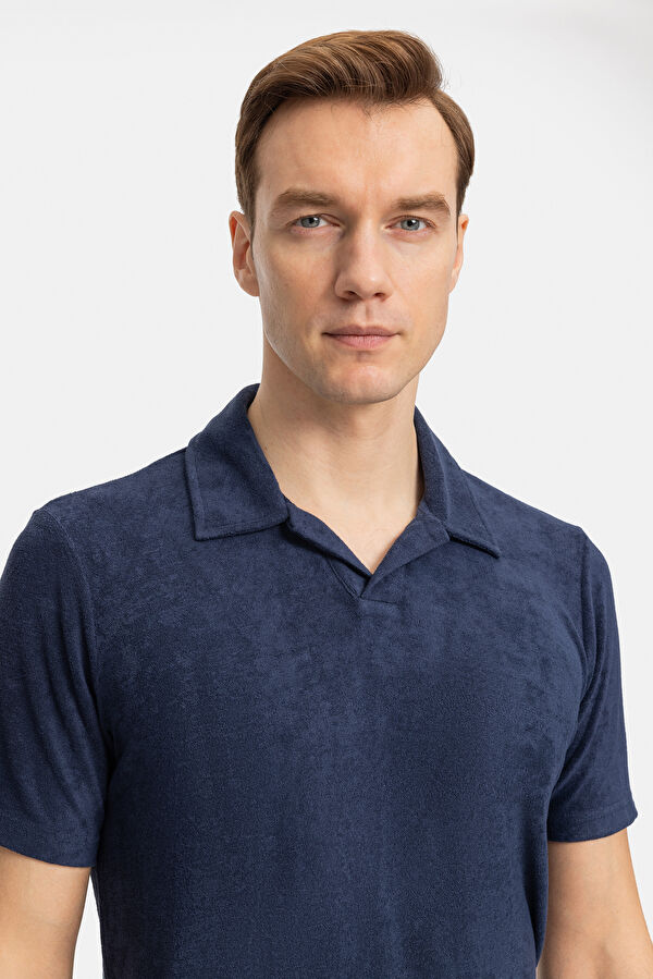 LACİVERT POLO YAKA T-SHIRT
