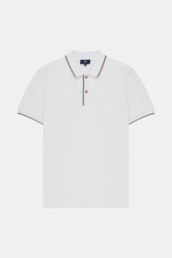 BEYAZ POLO YAKA T-SHIRT