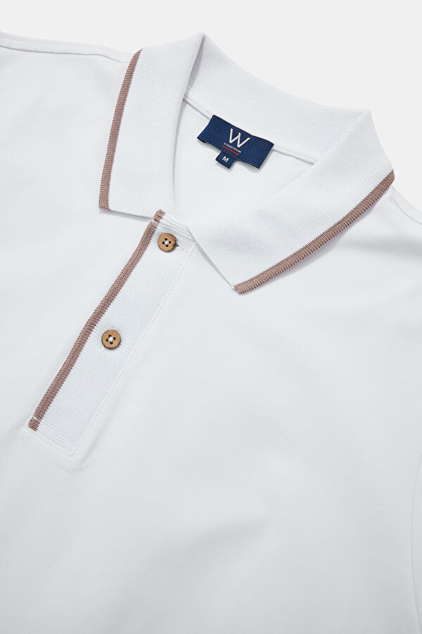 BEYAZ POLO YAKA T-SHIRT 3