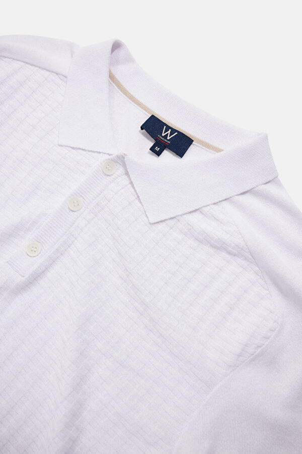 BEYAZ POLO YAKA T-SHIRT 3