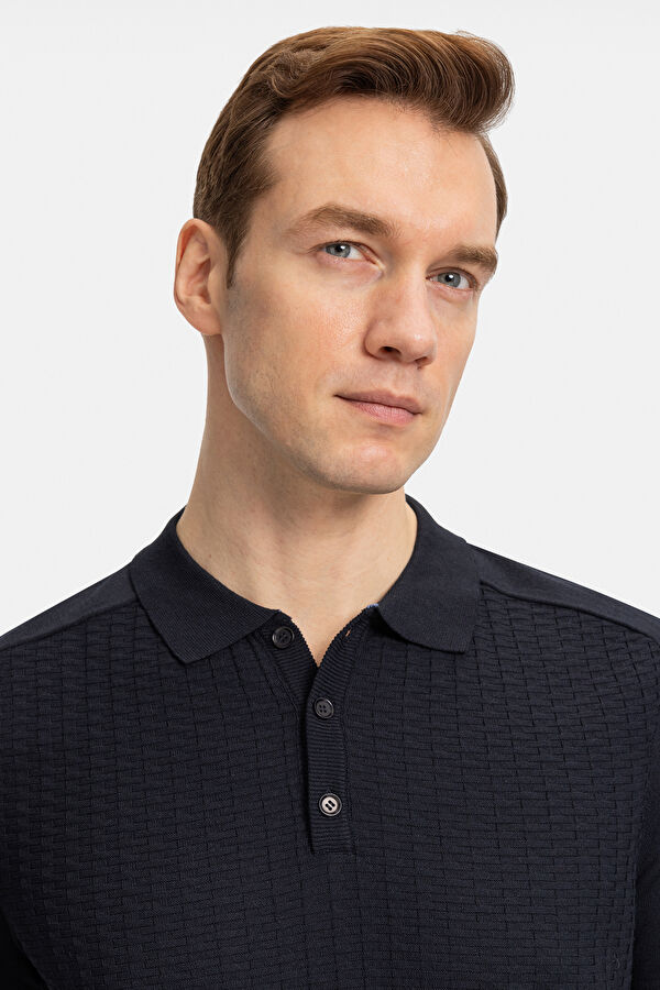 LACİVERT POLO YAKA T-SHIRT 2