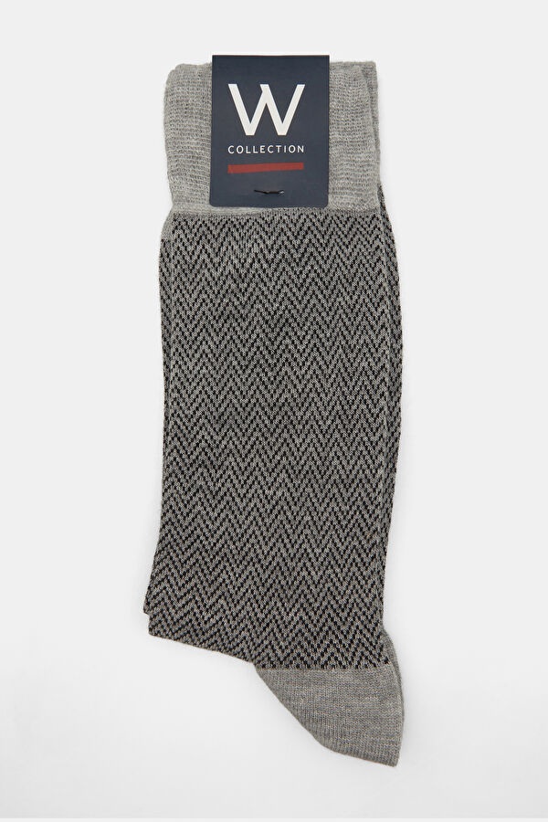 GRİ PAMUK/BAMBU ÇORAP