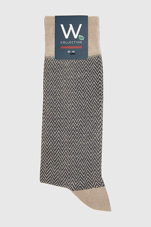 BEJ PAMUK/BAMBU ÇORAP