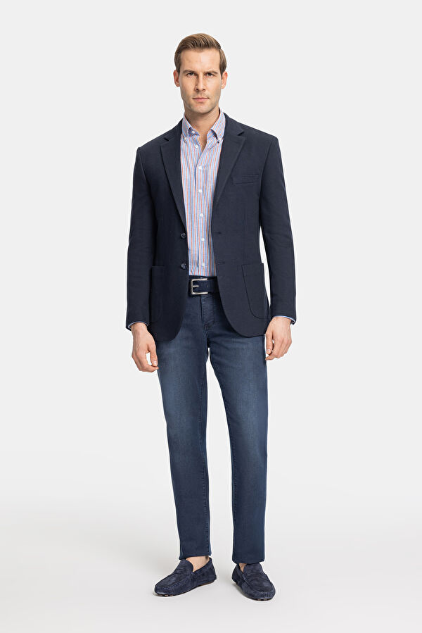 SLIM LACİVERT JEAN PANTOLON