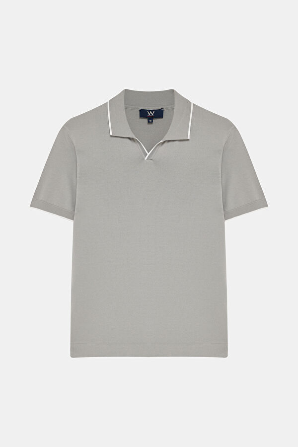 GRİ POLO YAKA T-SHIRT