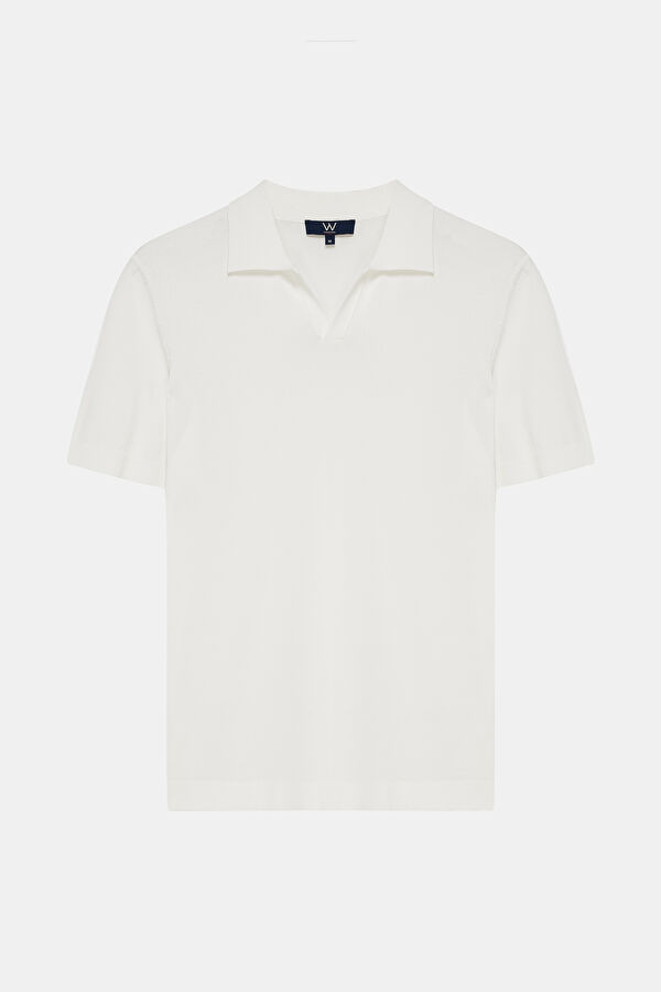 EKRU POLO YAKA T-SHIRT