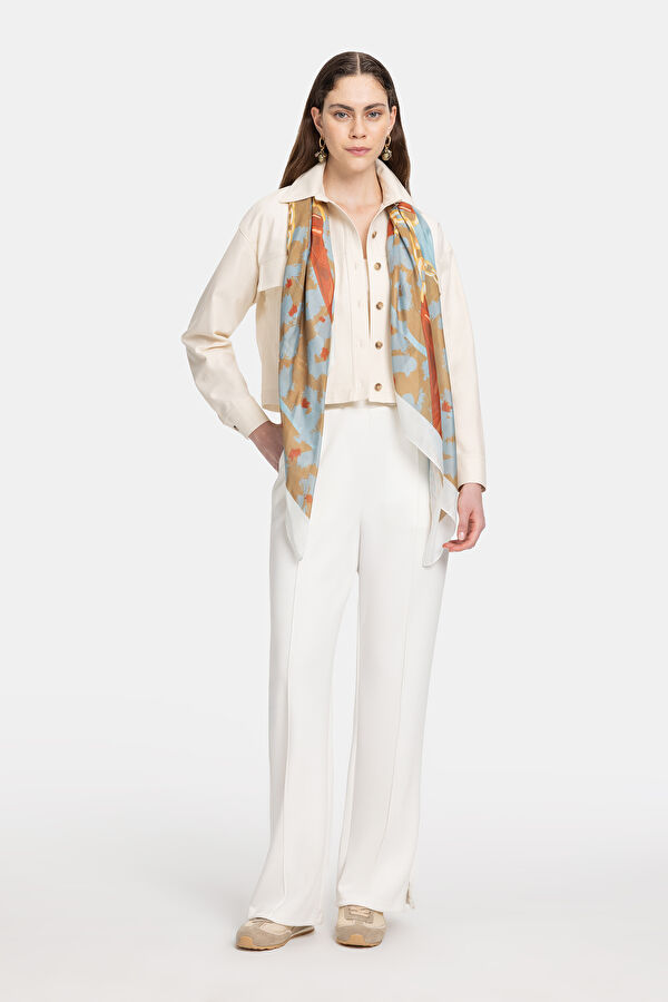 EKRU STRAIGHT SPOR PANTOLON