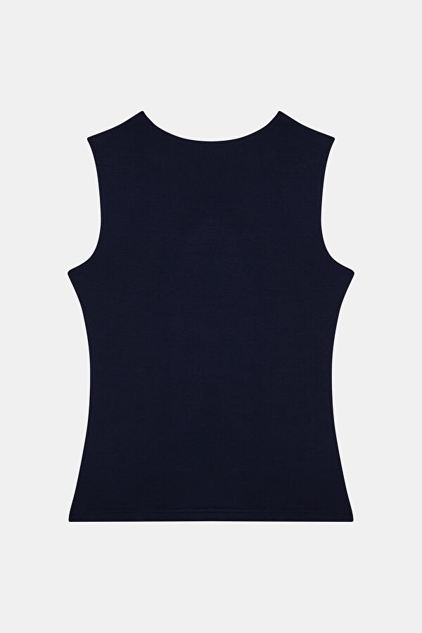 LACİVERT KOLSUZ T-SHIRT 2