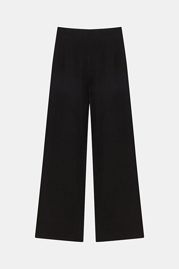 SİYAH WIDE LEG PANTOLON 2