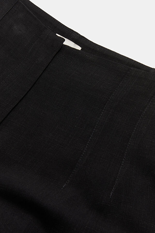 SİYAH WIDE LEG PANTOLON 3