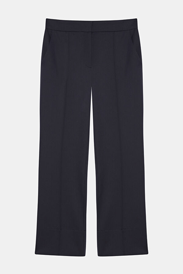 LACİVERT BORU PAÇA PANTOLON 4
