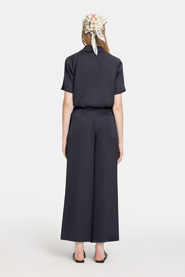 LACİVERT SATEN PANTOLON 2