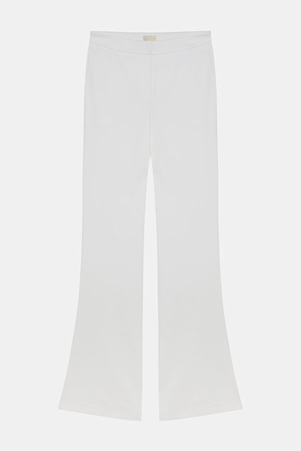 BEYAZ WIDE LEG PANTOLON 4