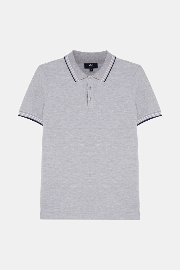 EKRU POLO YAKA T-SHIRT