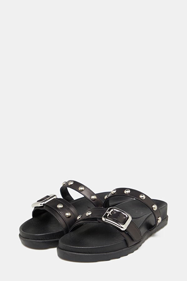TOKALI DERİ ÇAPRAZ BANTLI TERLİK 2