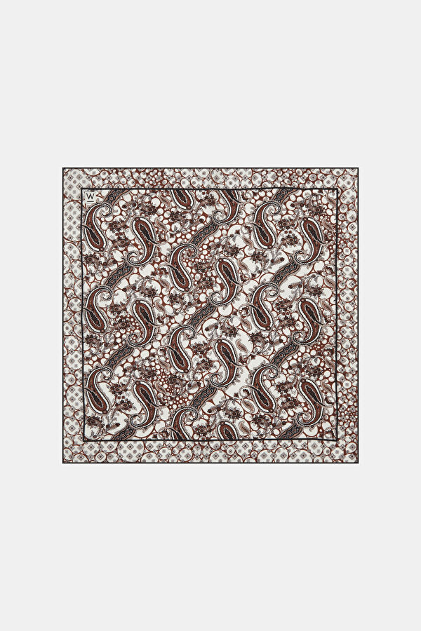 ÇİÇEK VE ŞAL DESENLİ MENDİL