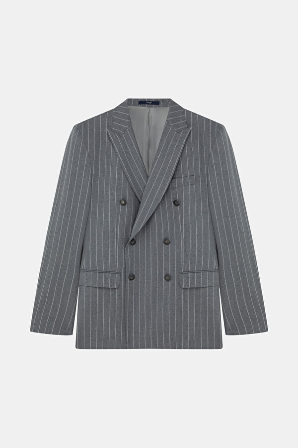 GRİ KRUVAZE REGULAR FIT CEKET