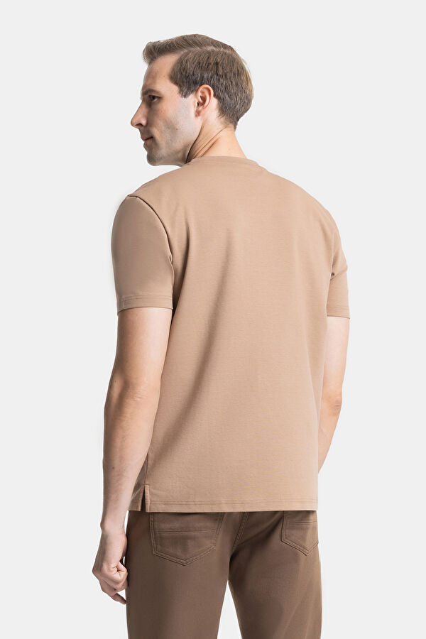 CAMEL BİSİKLET YAKA T-SHİRT 2