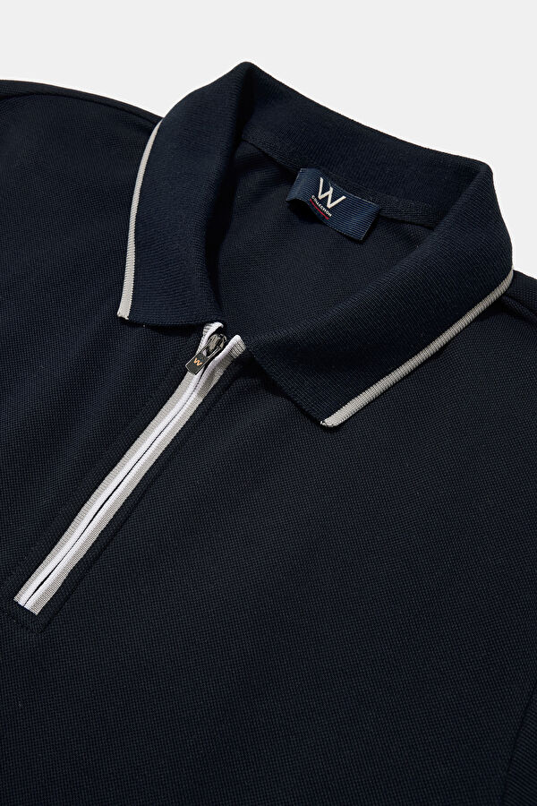 LACİVERT POLO YAKA T-SHİRT 3