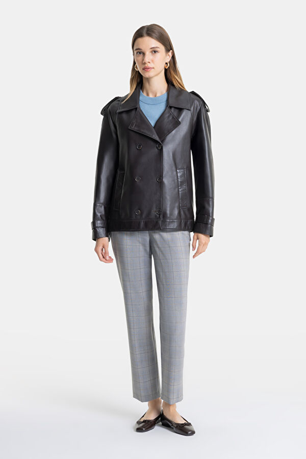 DERİ OVERSIZE CEKET