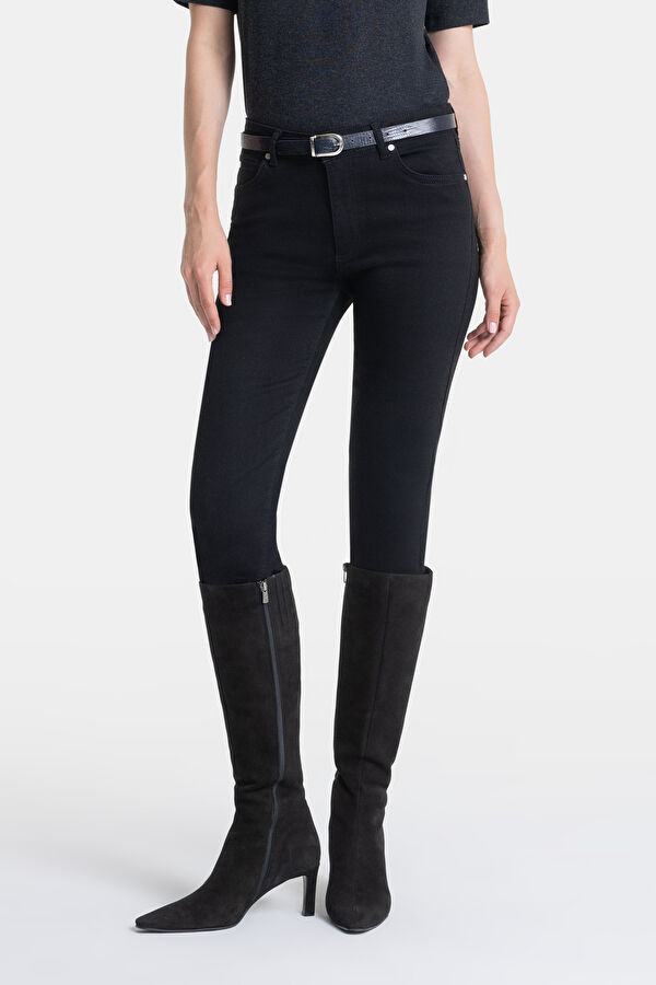 SİYAH SKINNY LEG JEAN PANTOLON 2