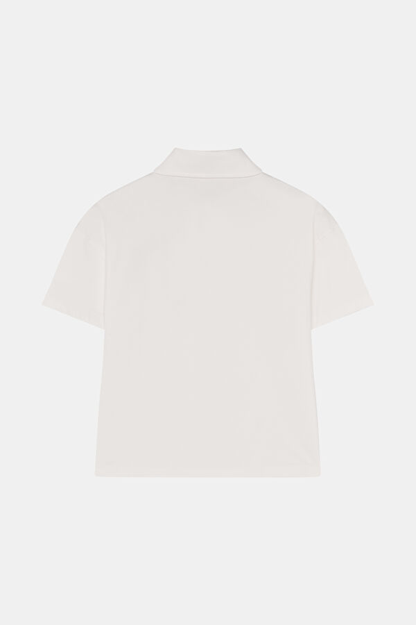 ÇİÇEK NAKIŞLI POLO YAKA TSHIRT 2