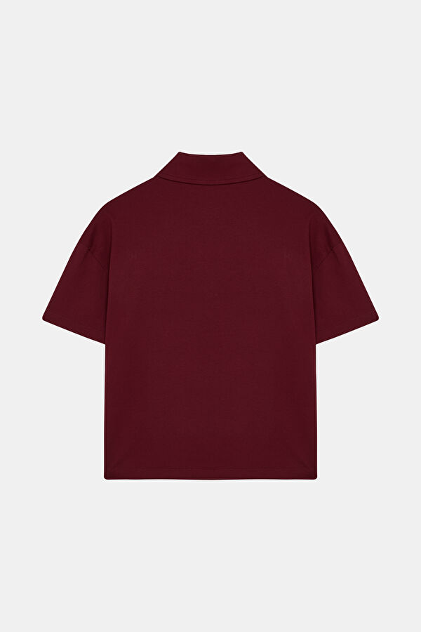 ÇİÇEK NAKIŞLI POLO YAKA TSHIRT 2