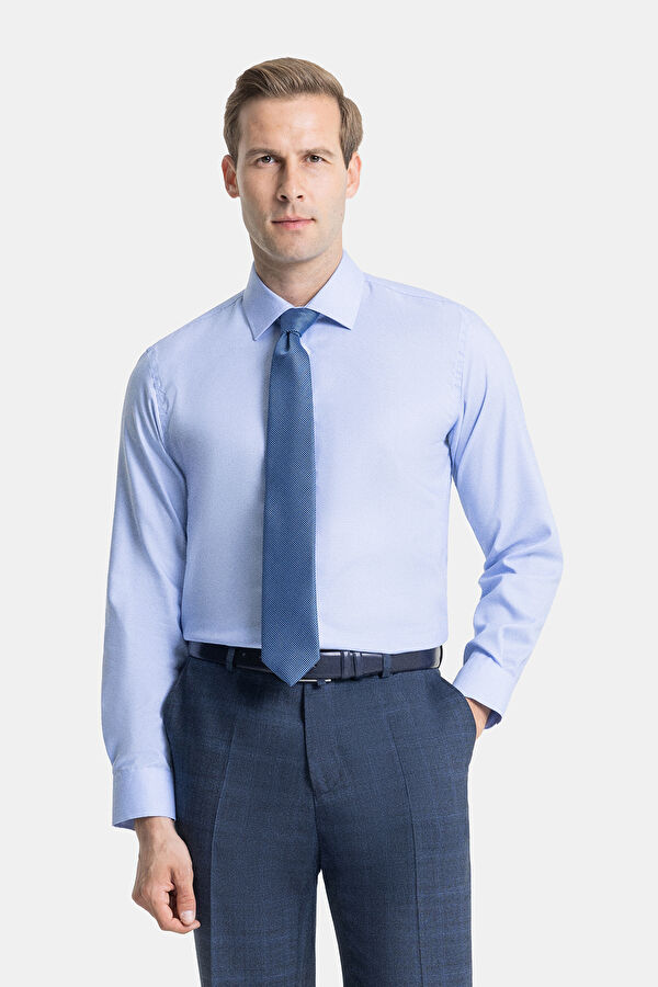 MAVİ UZUN KOLLU REGULAR FIT GÖMLEK
