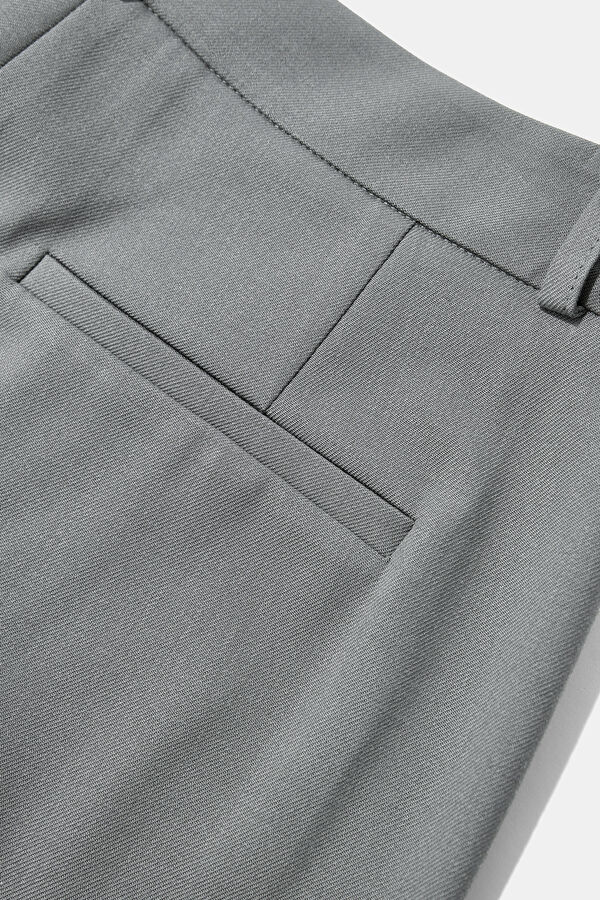 AÇIK HAKİ WIDE LEG PANTOLON 4