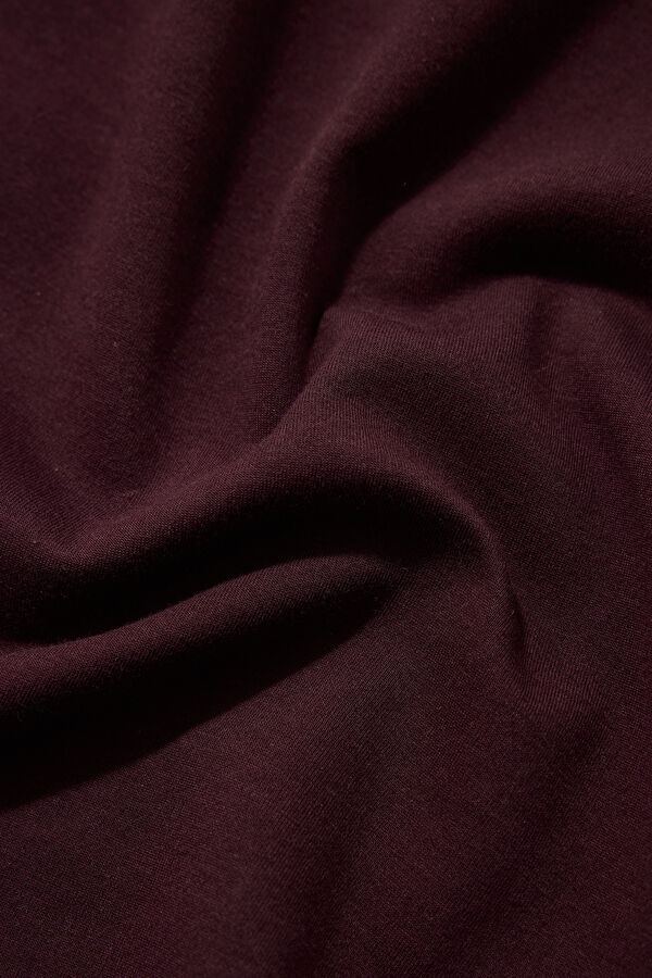 BORDO BİSİKLET YAKA UZUN KOLLU SWEATSHİRT 4