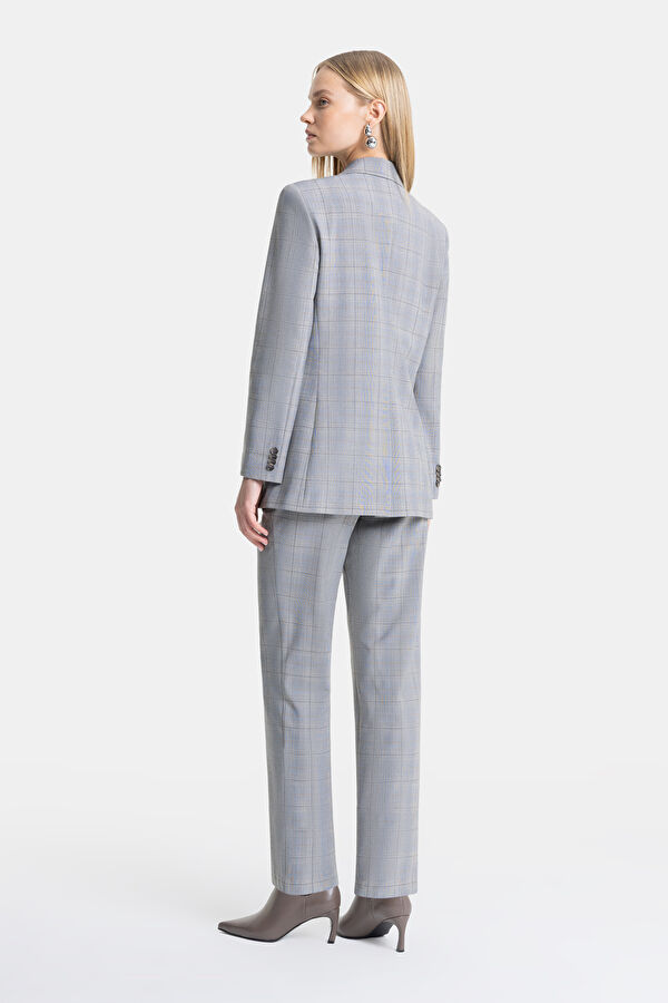 GRİ EKOSE YÜNLÜ BLAZER 2