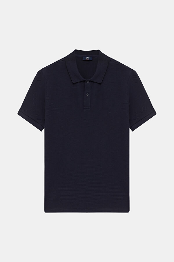 STANDART KALIP LACİVERT POLO YAKA T-SHİRT 3