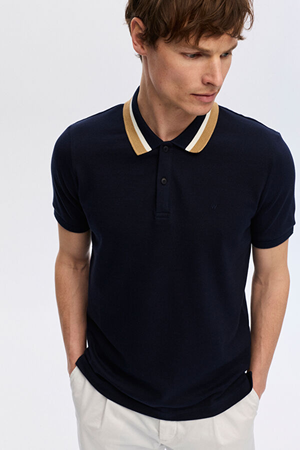 LACİVERT POLO YAKA T-SHİRT 2
