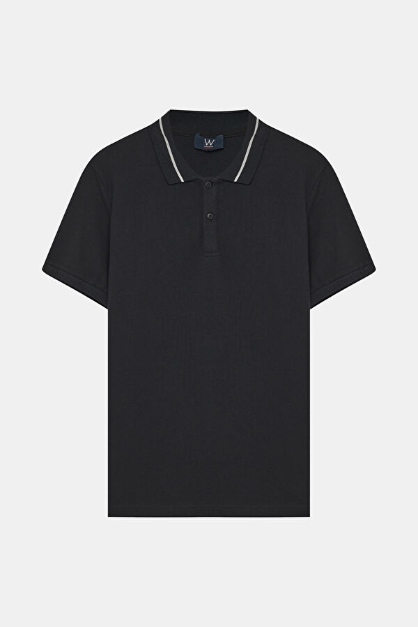 SİYAH POLO YAKA T-SHİRT