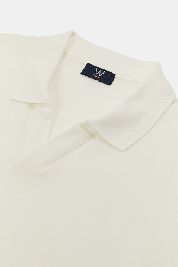 BEYAZ POLO YAKA T-SHİRT 3