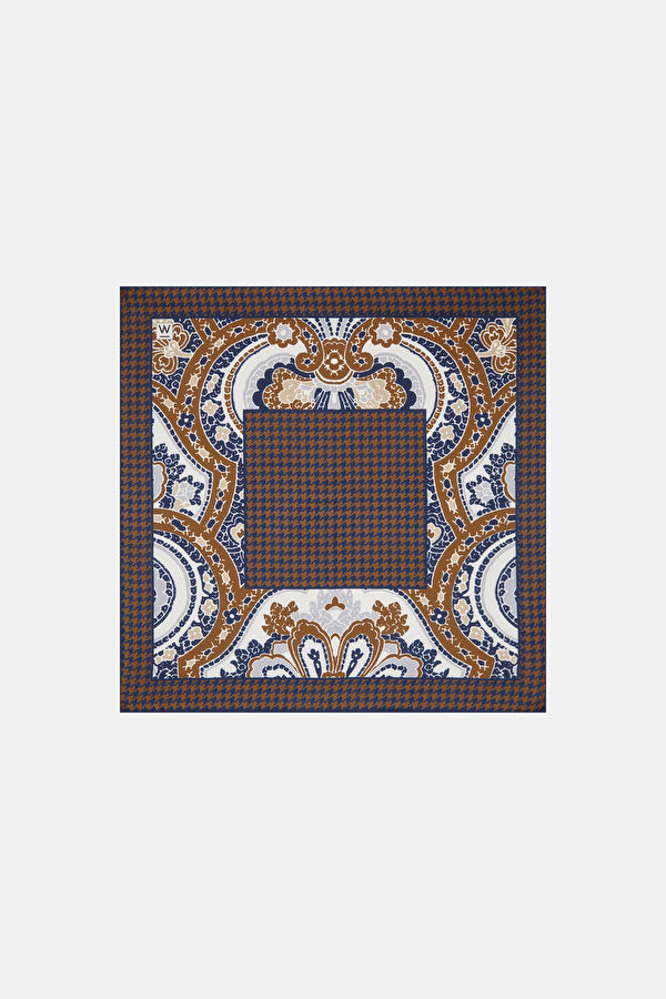 KAHVE %100 İPEK MENDİL