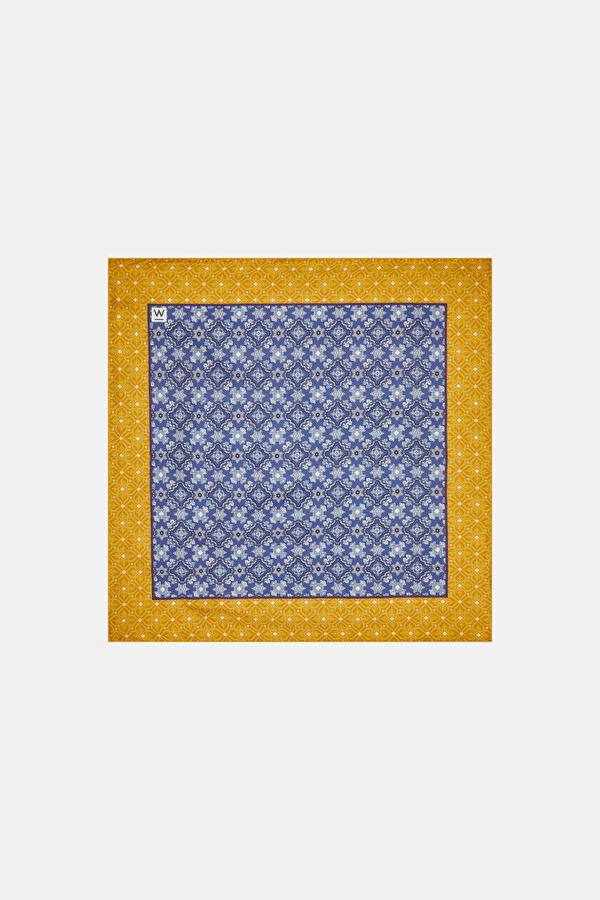 SARI %100 İPEK MENDİL