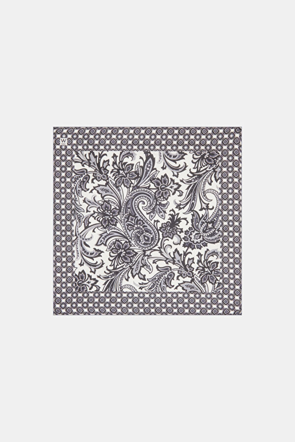 SİYAH %100 İPEK MENDİL
