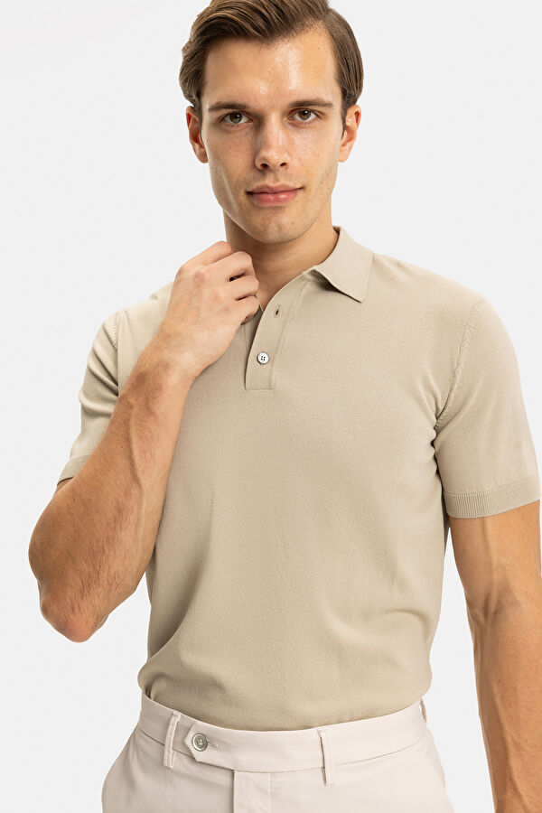 STANDART KALIP TAŞ POLO YAKA T-SHİRT 3