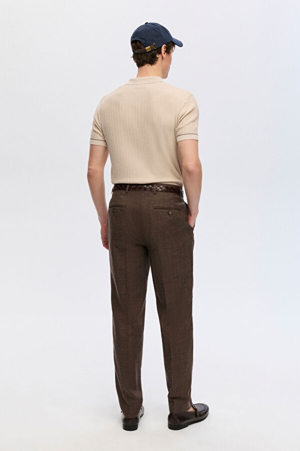 STANDART KALIP BEJ POLO YAKA T-SHİRT 4