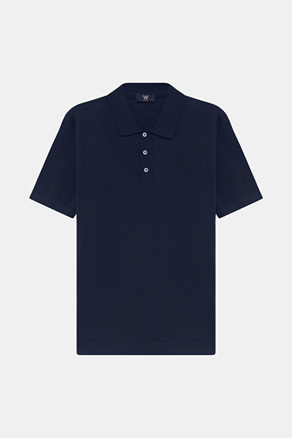 STANDART KALIP LACİVERT POLO YAKA T-SHİRT 4