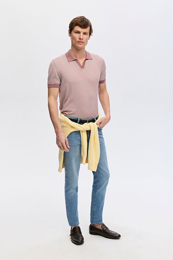 PEMBE POLO YAKA T-SHİRT 3