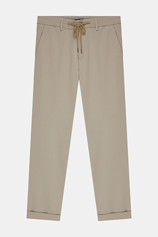 BEJ BORU PAÇA JOGGER SPOR PANTOLON