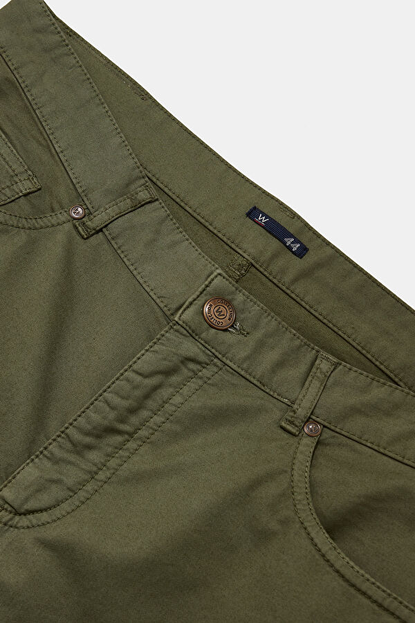 HAKİ BORU PAÇA BEŞ CEP SPOR PANTOLON 3