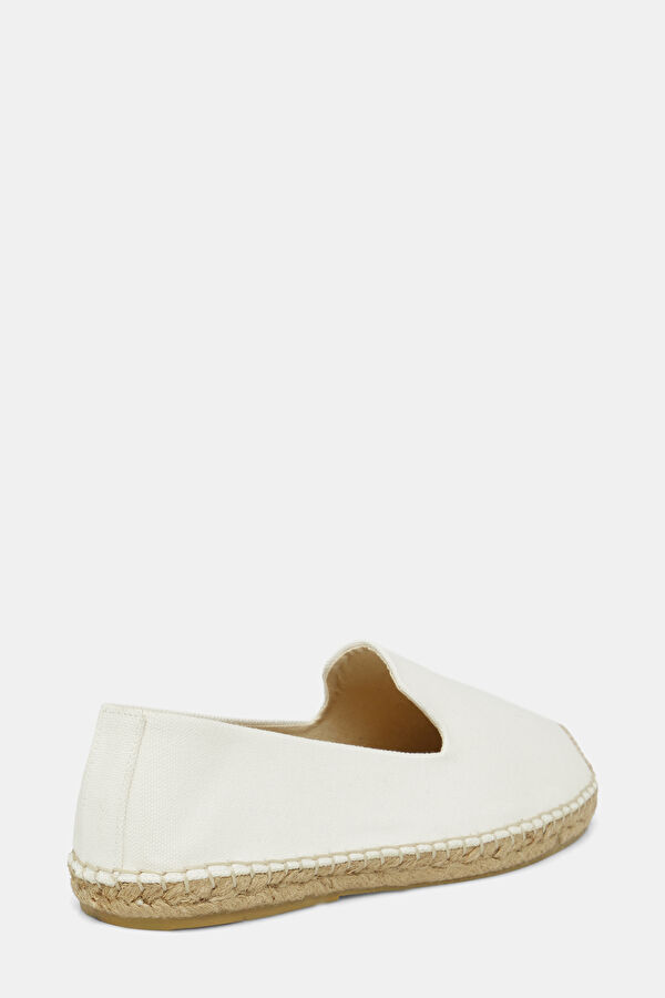 BEYAZ KADİFE ESPADRİL AYAKKABI 3